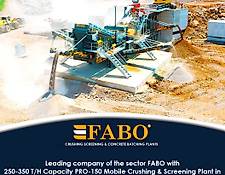Fabo PRO-150 MOBILE CRUSHER WITH WOBBLER SYSTEM | READY IN STOCK